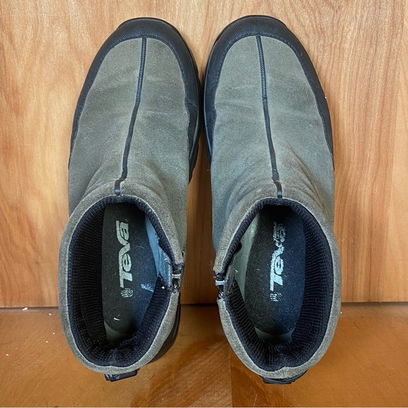 Womens 6 Teva Suede Slip On Hiking Boots Brown SEF1052 - Picture 5 of 8